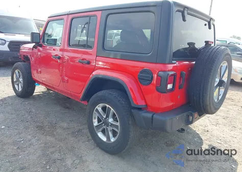 2020 Jeep Wrangler Unlimited Sahara 4X4 z USA, uszkodzony, nr VIN 1C4HJXEN0LW184564
